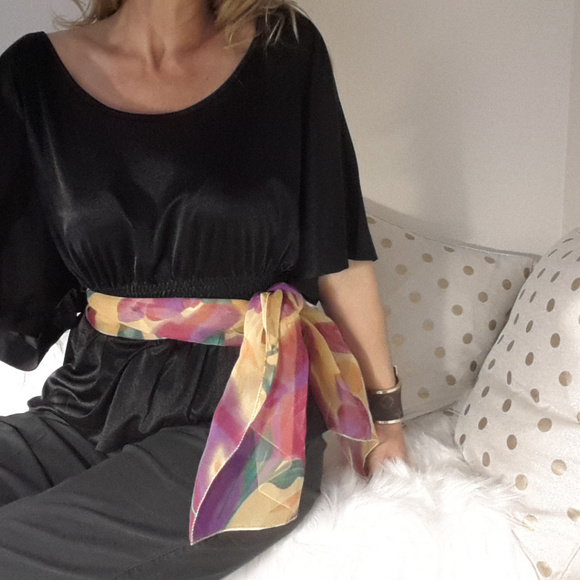 Floral Scarf Long Wrap Shoulder Bikini Versatile Scarf MULTI PURPOSE - Picture 6 of 6